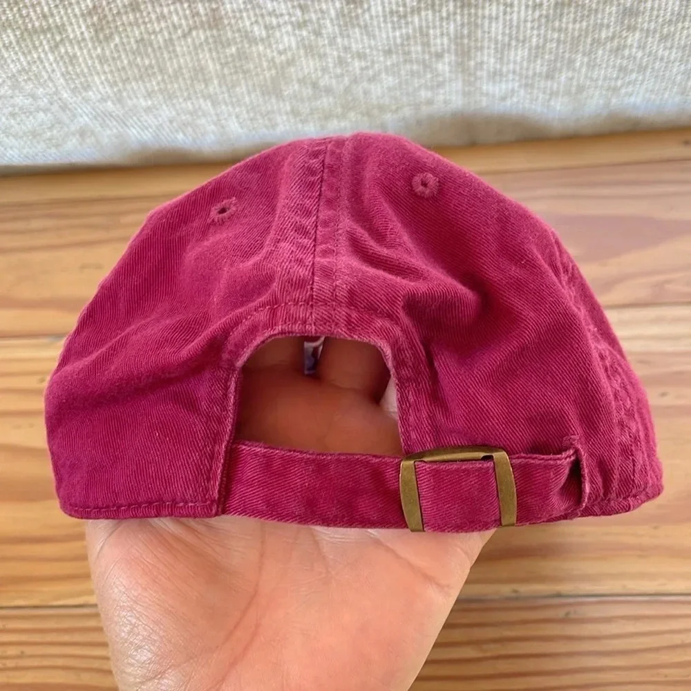 Victoria's Secret PINK Burgundy Ballcap Hat One Size Adjustable Strap